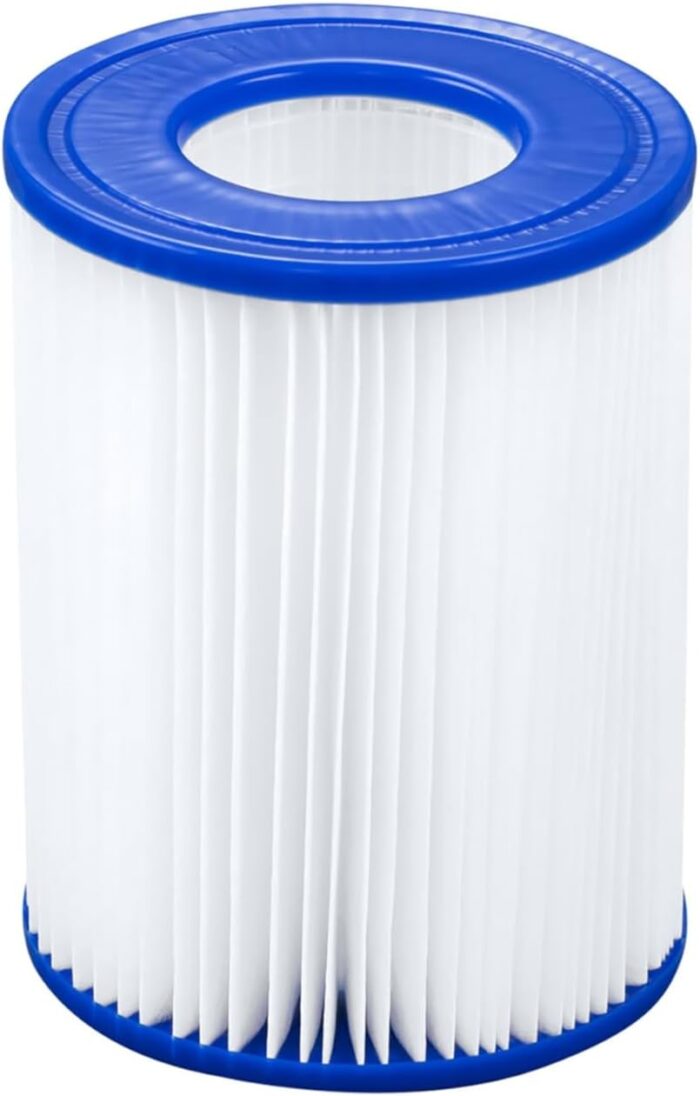 Bestway Steel Pro MAX Frame Pool-Set mit Filterpumpe Ø 366 x 100 cm, Rattan-Optik (Schokobraun), rund