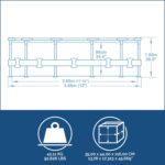 Bestway Steel Pro MAX Frame Pool-Set mit Filterpumpe Ø 366 x 100 cm, Rattan-Optik (Schokobraun), rund