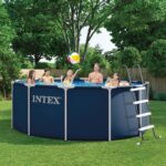 Intex 28930GH 3.66m x 1.22m Navy Blue Metal Frame Pool Set (Contents: One Pool Liner, Metal Frames and One Ladder)