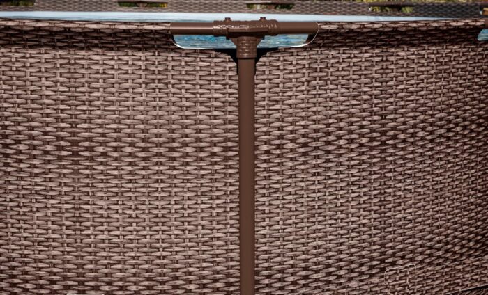 Bestway 56709-GS18 Steel Pro Max Stahlrahmenpool-Set mit Filterpumpe und Zubehör, 9150 L, blau, 366 x 366 x 100 cm
